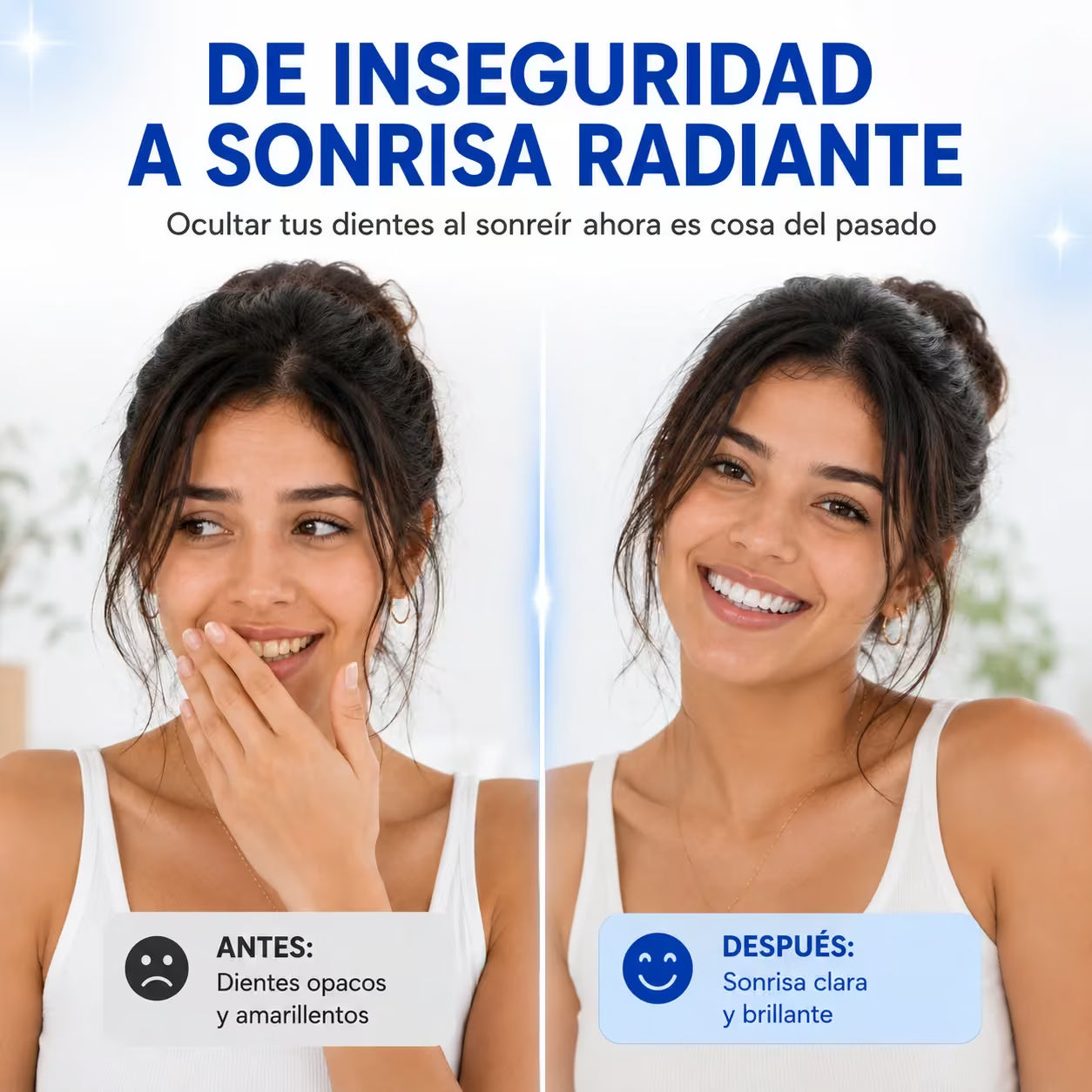 MY SMILE: Kit de Blanqueamiento Dental con Luz LED