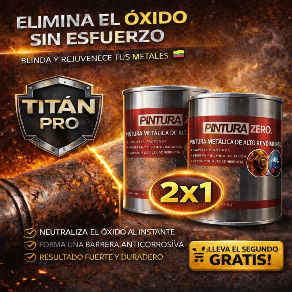 COMBO TITÁN PRO® 2x1: Restaurador Quita Óxido (500gr)