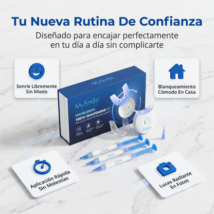 MY SMILE: Kit de Blanqueamiento Dental con Luz LED
