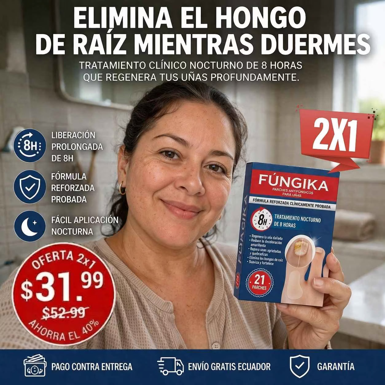 2x1 FÚNGIKA: PARCHE PARA HONGOS